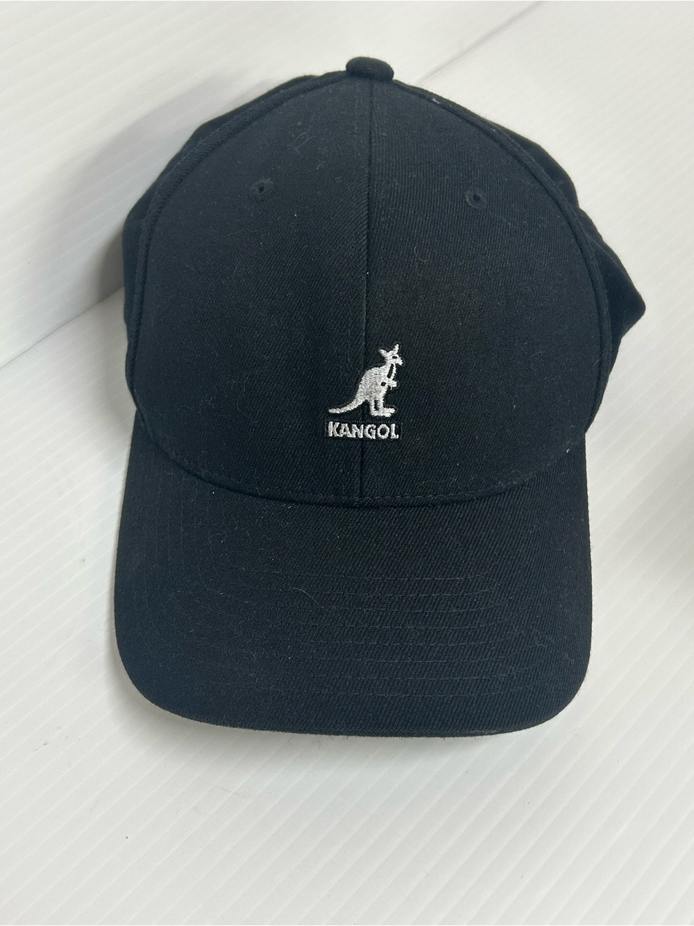 Kangol 8650BC Black L/XL Wool Flexfit Baseball Cap Mens Extra Large Stretch Hat